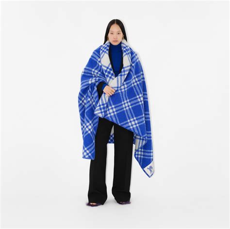 Check Wool Blanket in Knight 